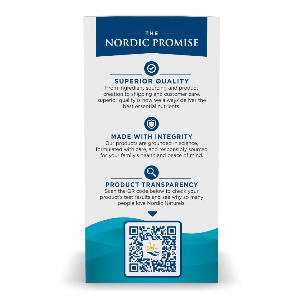 Nordic Naturals Ultimate Omega, Lemon Flavor - 120 Soft Gels - 1280 mg Omega-3 - High-Potency Fish Oil Supplement with EPA & DHA - Promotes Brain & Heart Health - Non-GMO - 60 Servings - Image 6