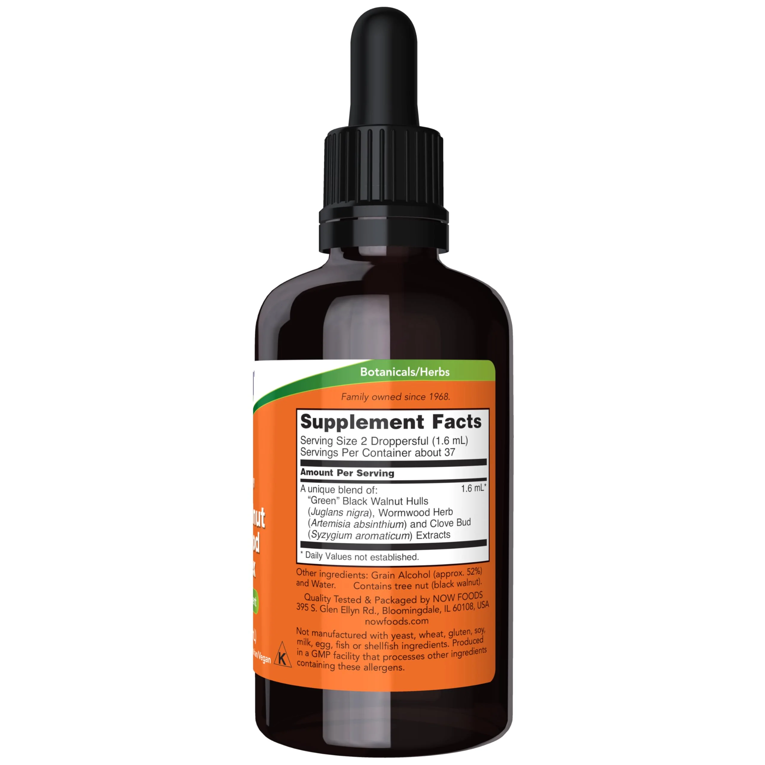 NOW Supplements, Green Black Walnut Wormwood Complex Liquid with Dropper, Herbal Supplement, 2-Ounce - Image 7