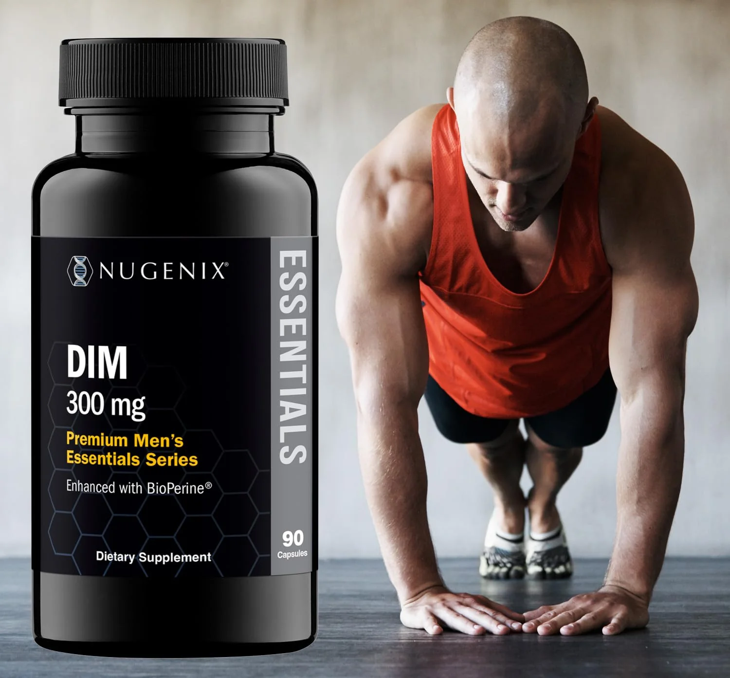 Nugenix Essentials DIM Supplement 305 mg Diindolylmethane & BioPerine for Hormone Balance, 90 Capsules - Image 3