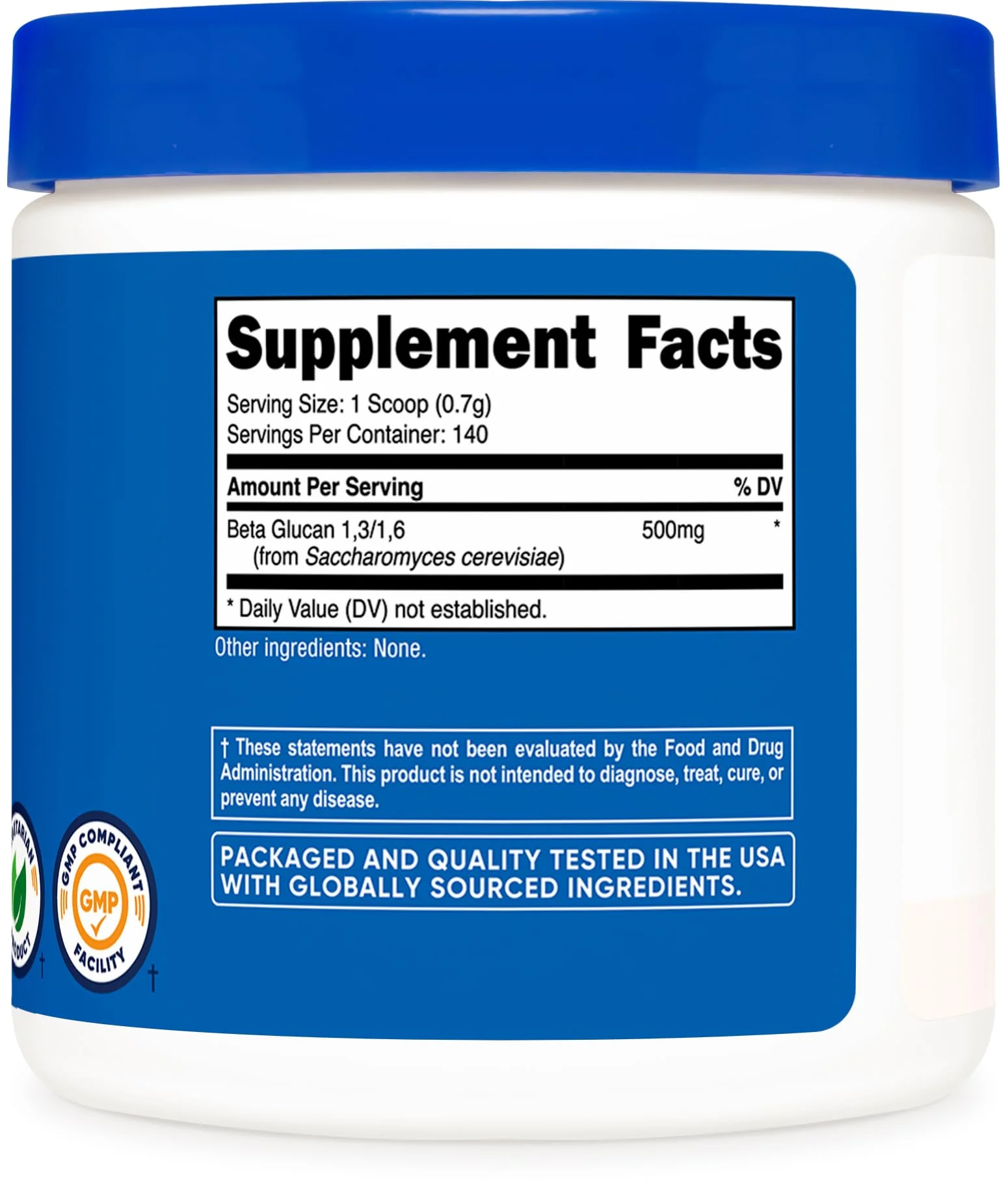 Nutricost Beta Glucan Powder 100 Grams - 1,3/1,6 - Non GMO - Image 2