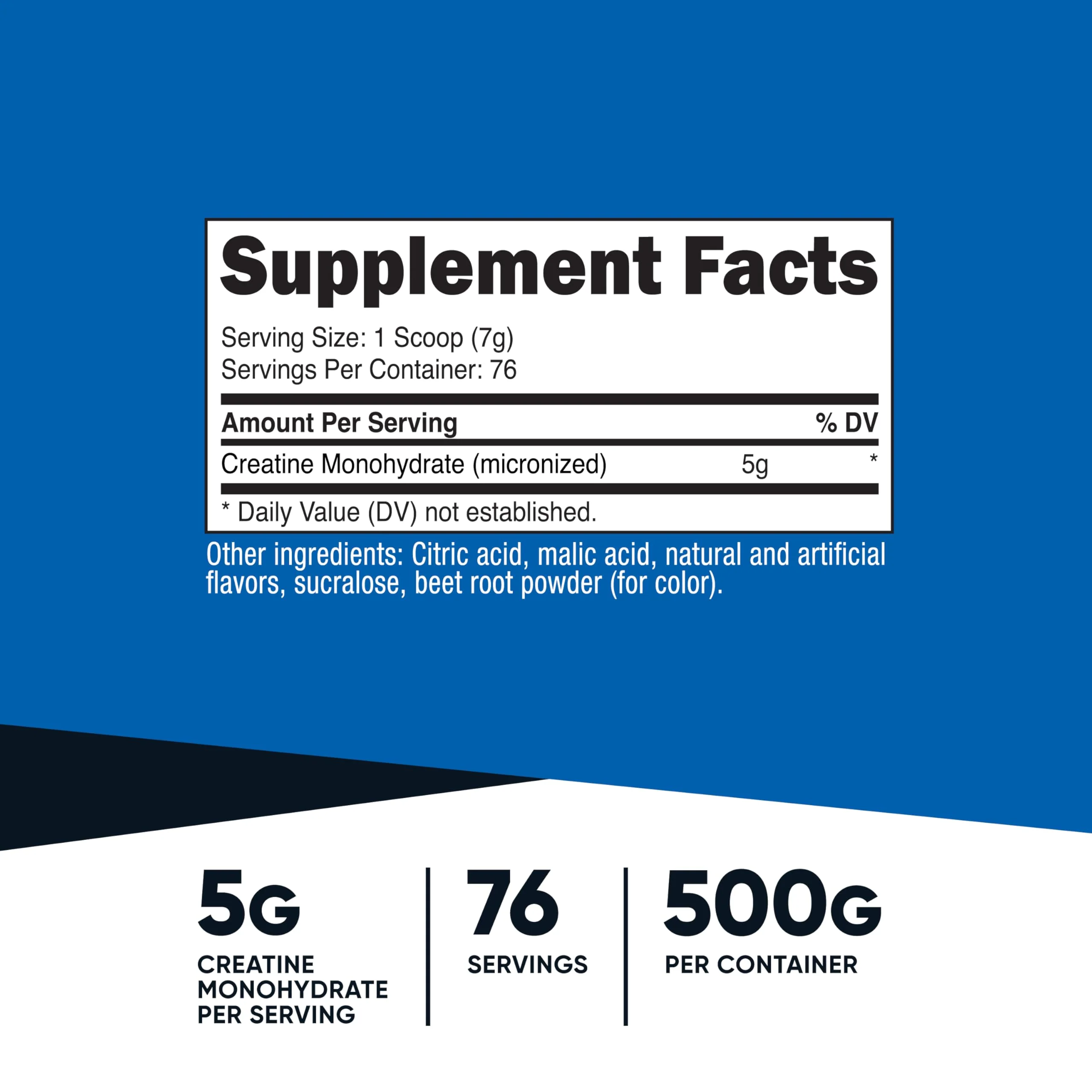 Nutricost Creatine Monohydrate Powder (Fruit Punch, 500 Gram) - Image 5