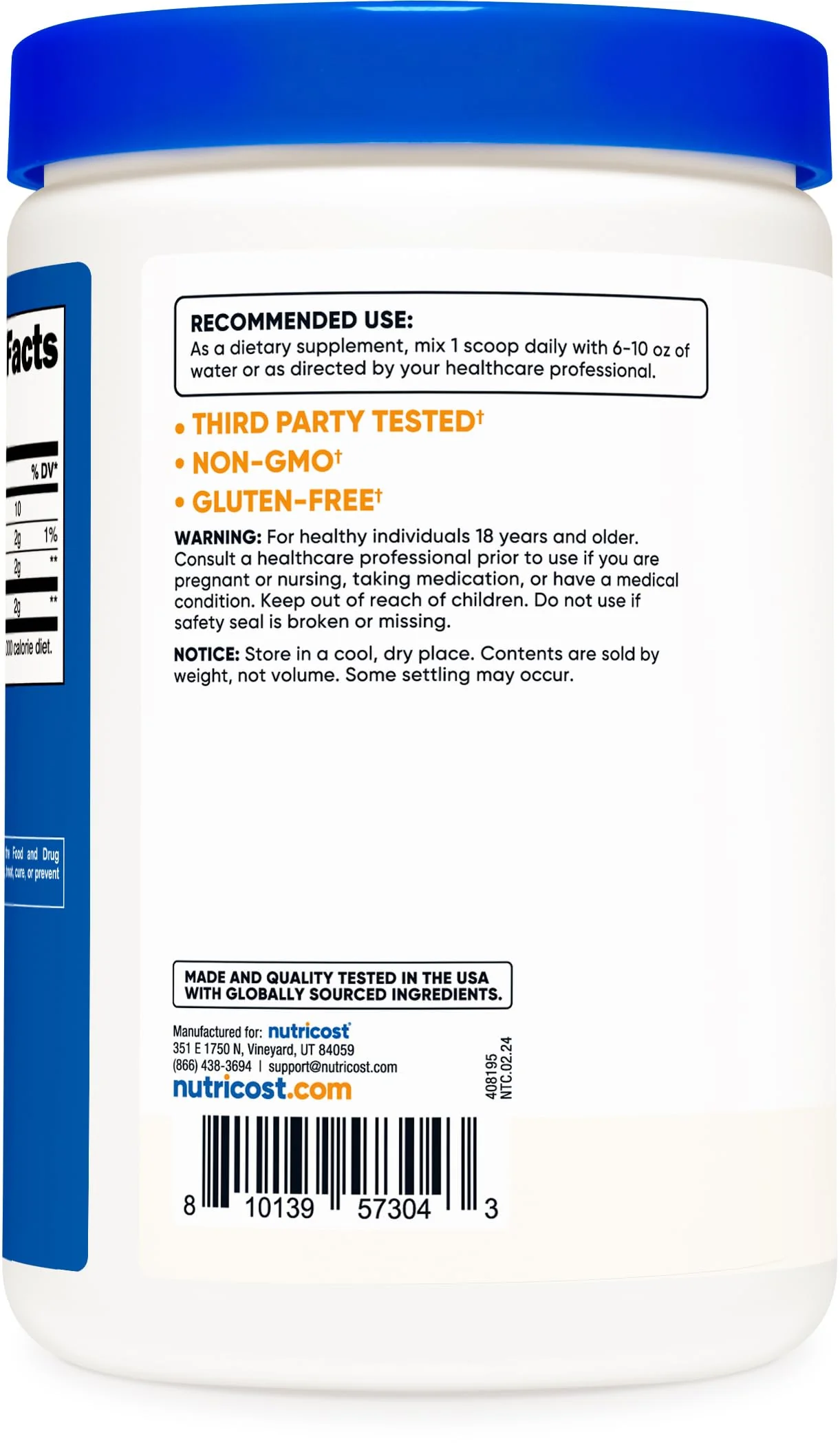 Nutricost D-Mannose Powder 250 Grams - Non-GMO and Gluten Free - Image 3