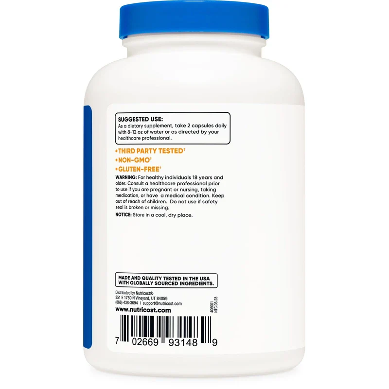 Nutricost Fenugreek Seed 1350mg, 240 Capsules (2 Bottles) - Gluten Free, Non-GMO, 675mg Per Capsule - Image 4