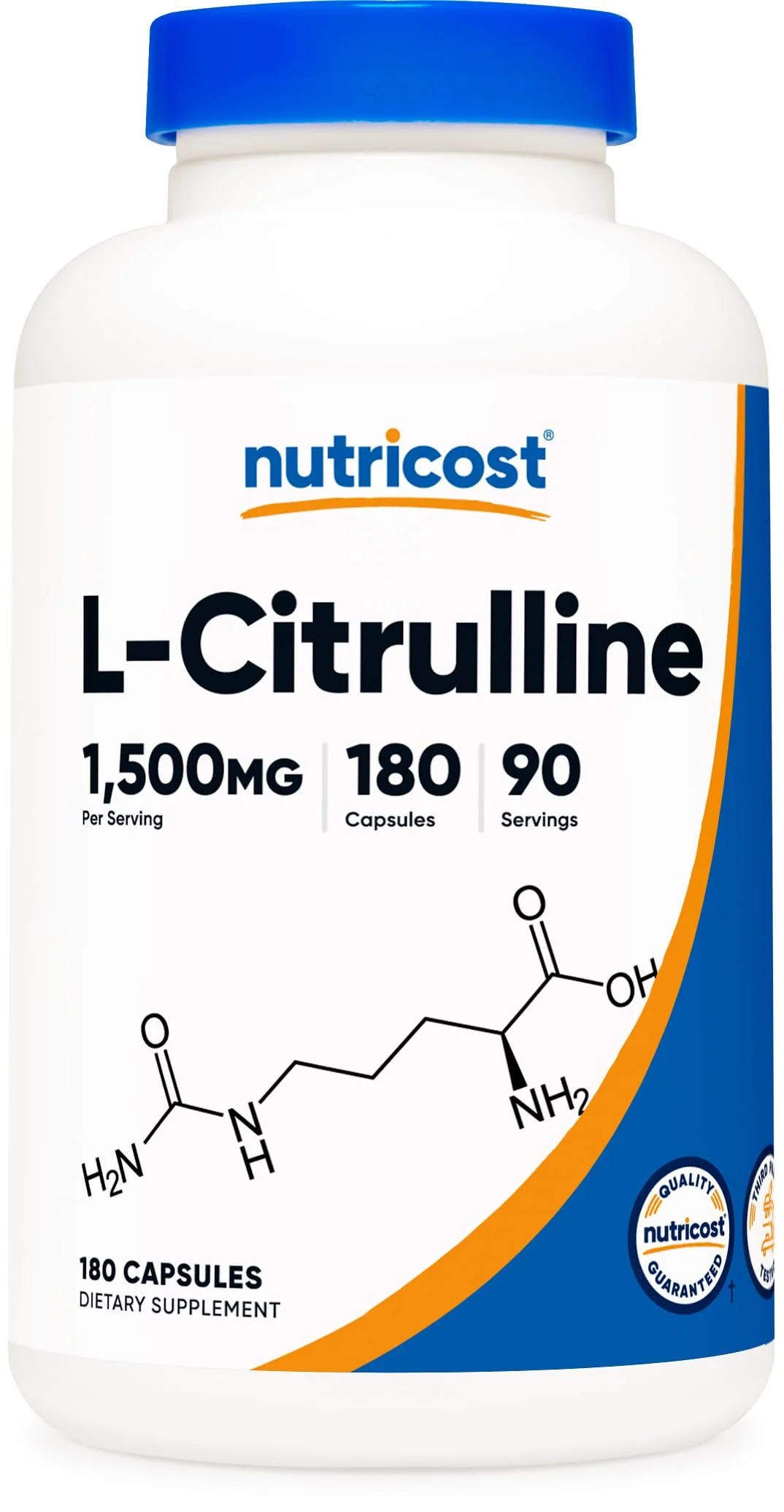Nutricost L-Citrulline 750mg, 180 Capsules (3 Bottles) - Image 4