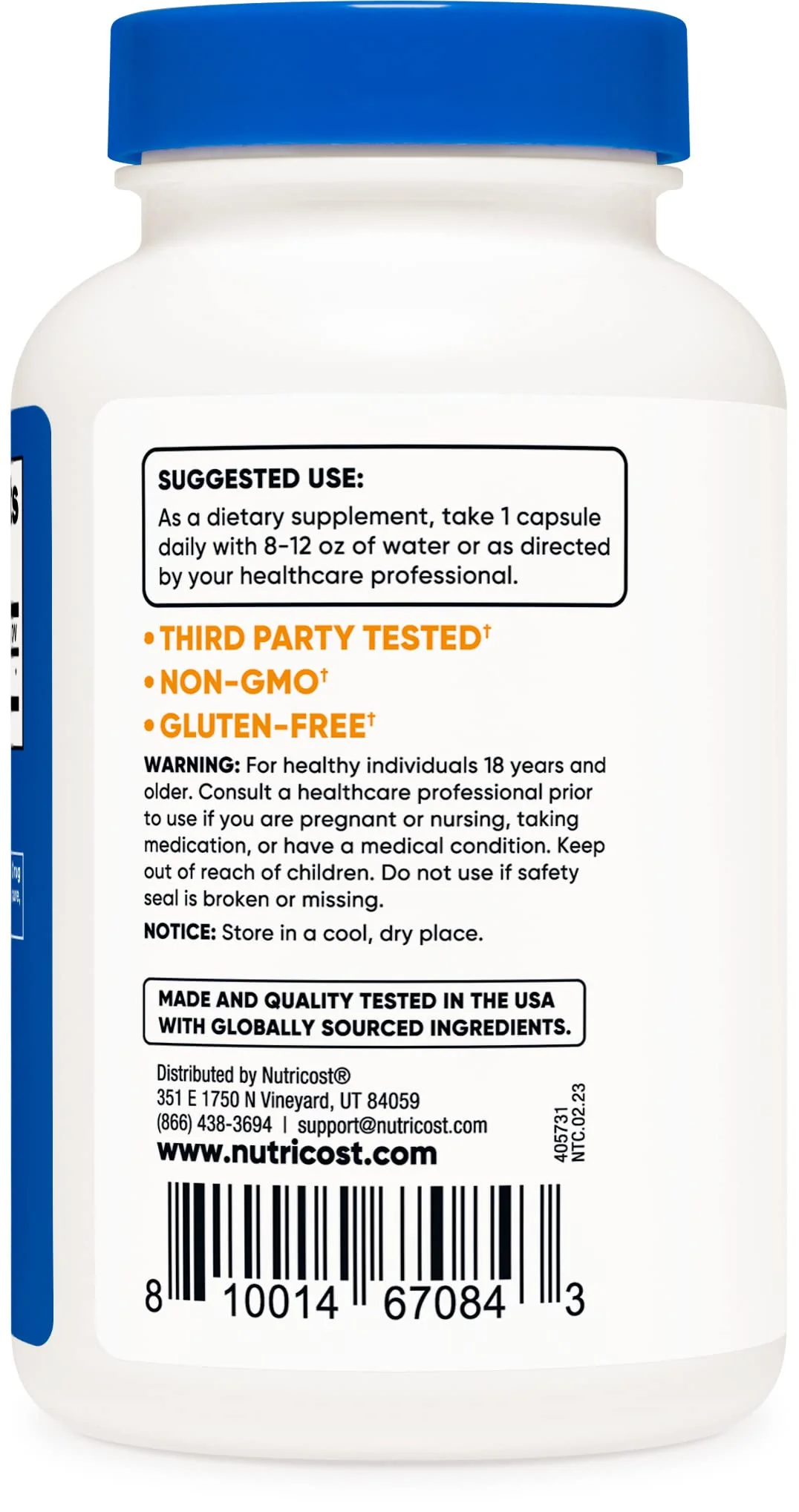 Nutricost Ox Bile Capsules 125mg, 240 Capsules - Non-GMO - Image 5
