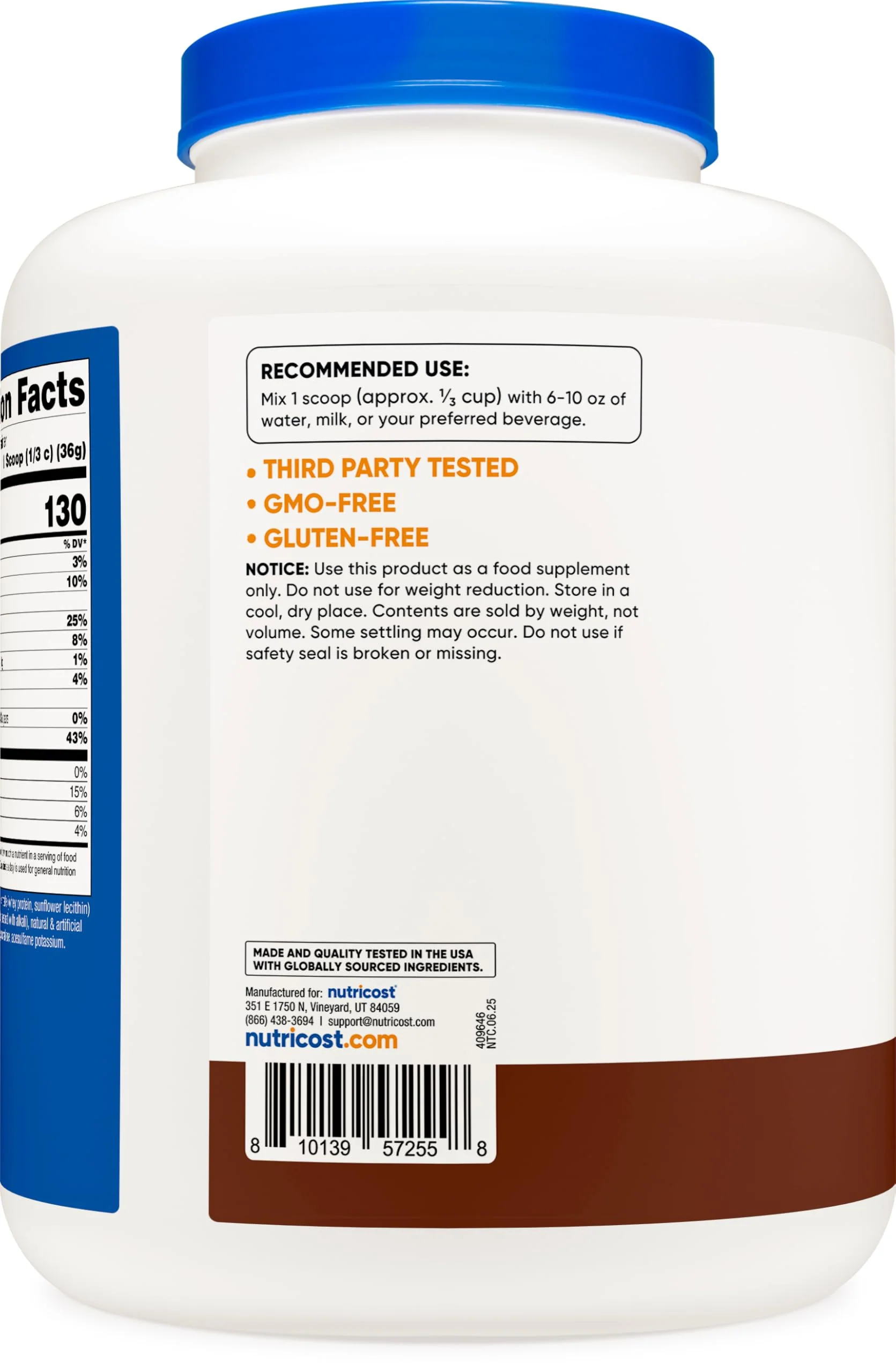 Nutricost Whey Protein Concentrate (Chocolate) 5LBS - Image 2