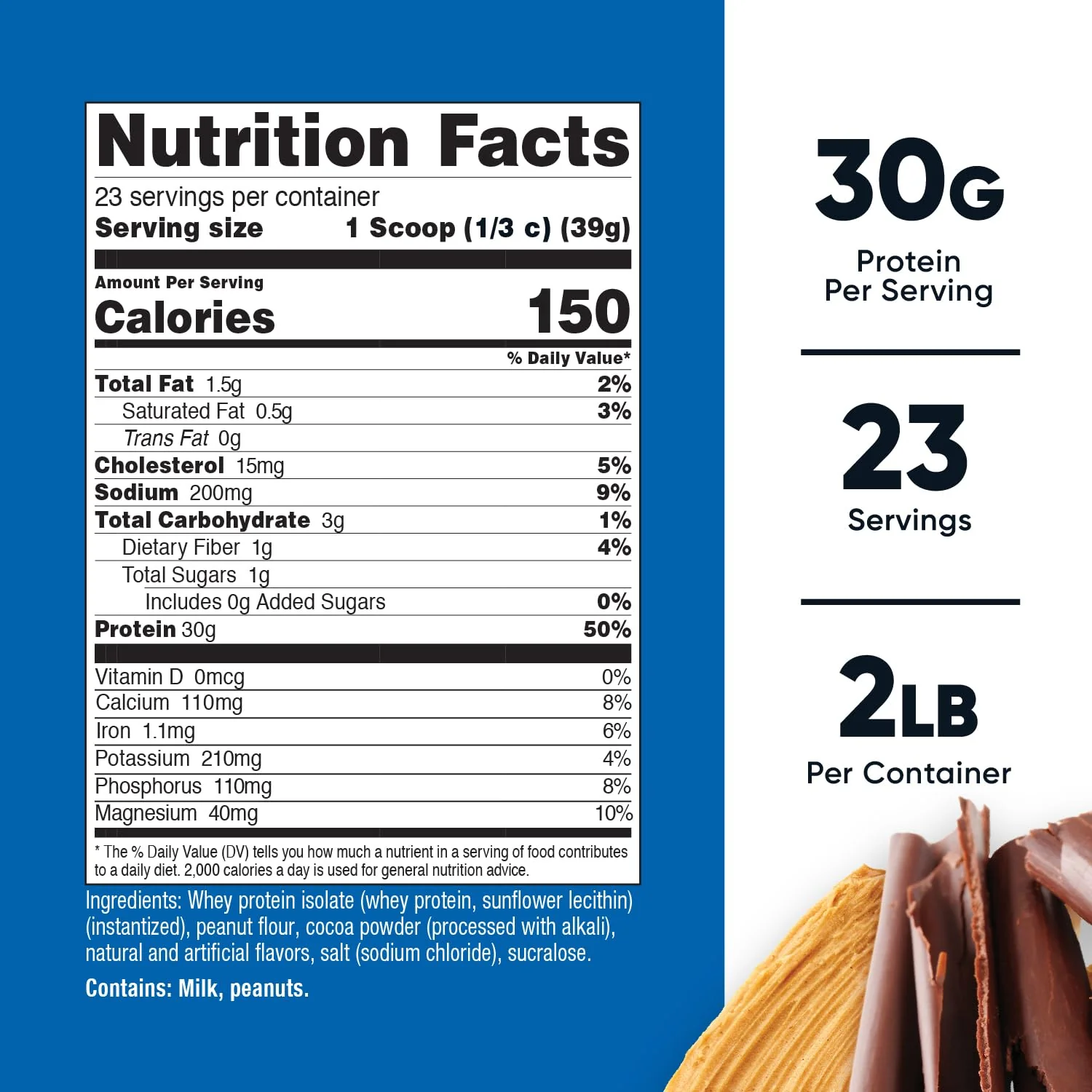 Nutricost Whey Protein Isolate (Chocolate Peanut Butter, 2 Pound) Protein Powder - Image 5