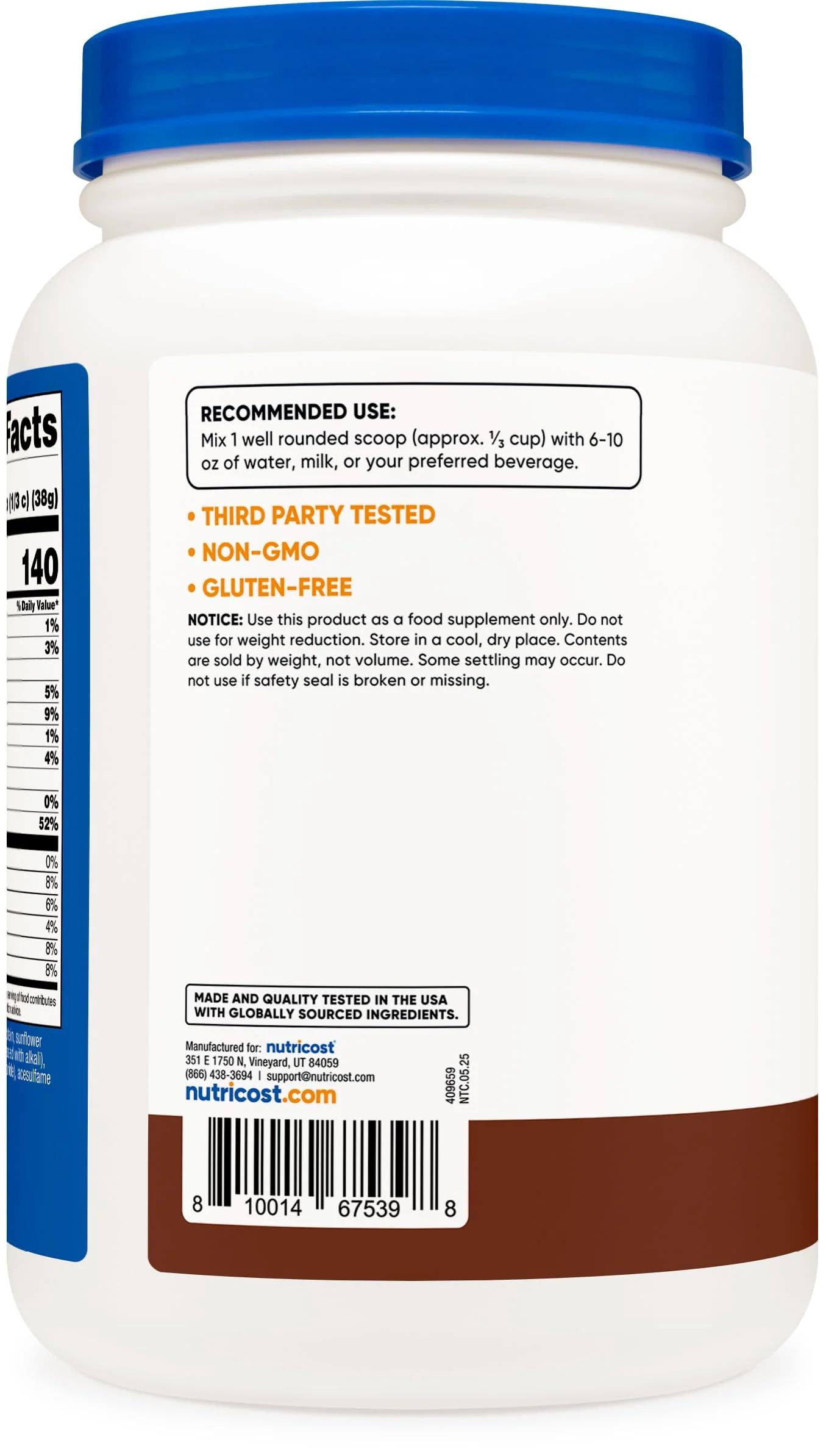 Nutricost Whey Protein Isolate (Milk Chocolate) 2LBS - Image 3