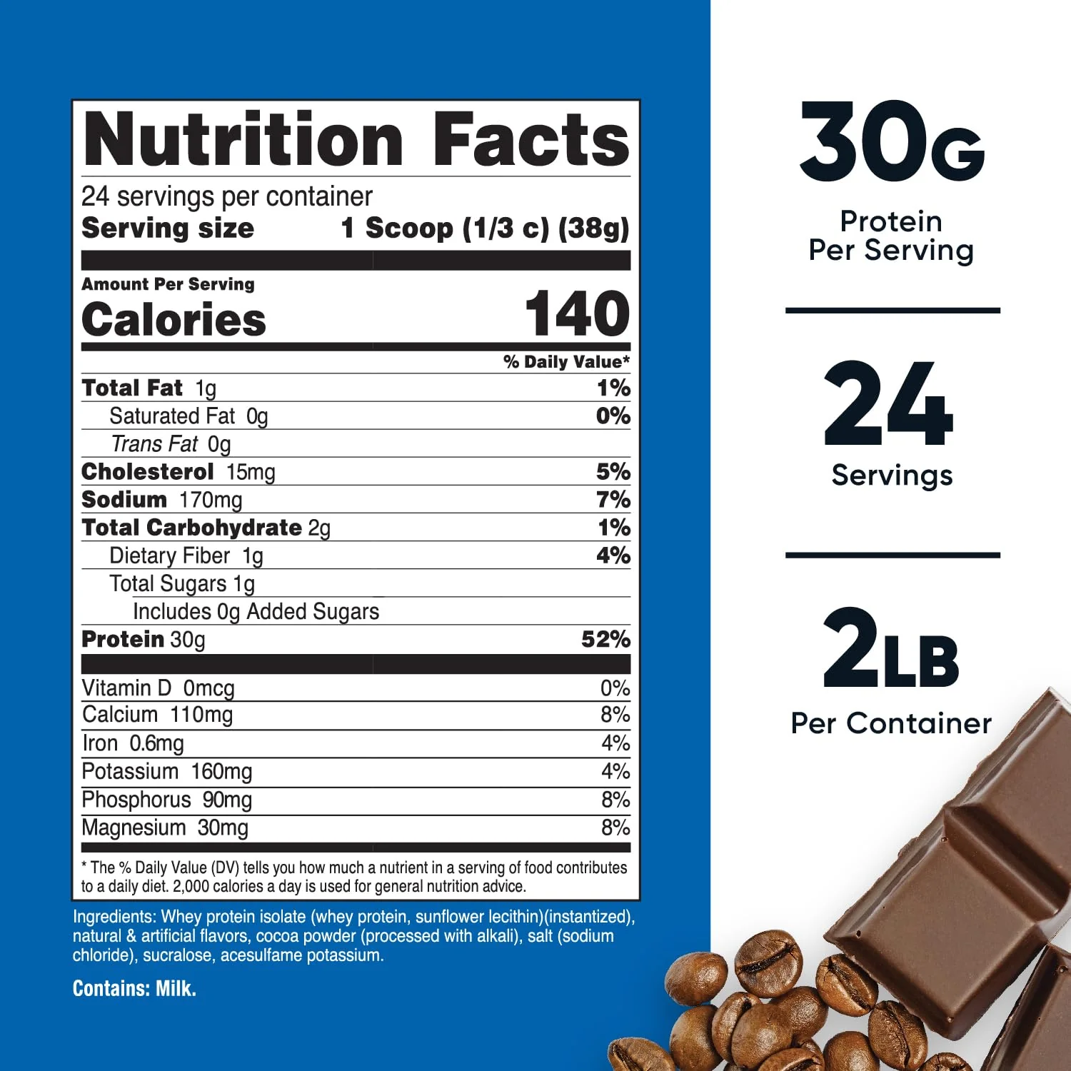 Nutricost Whey Protein Isolate (Mocha) 2LBS - Image 5