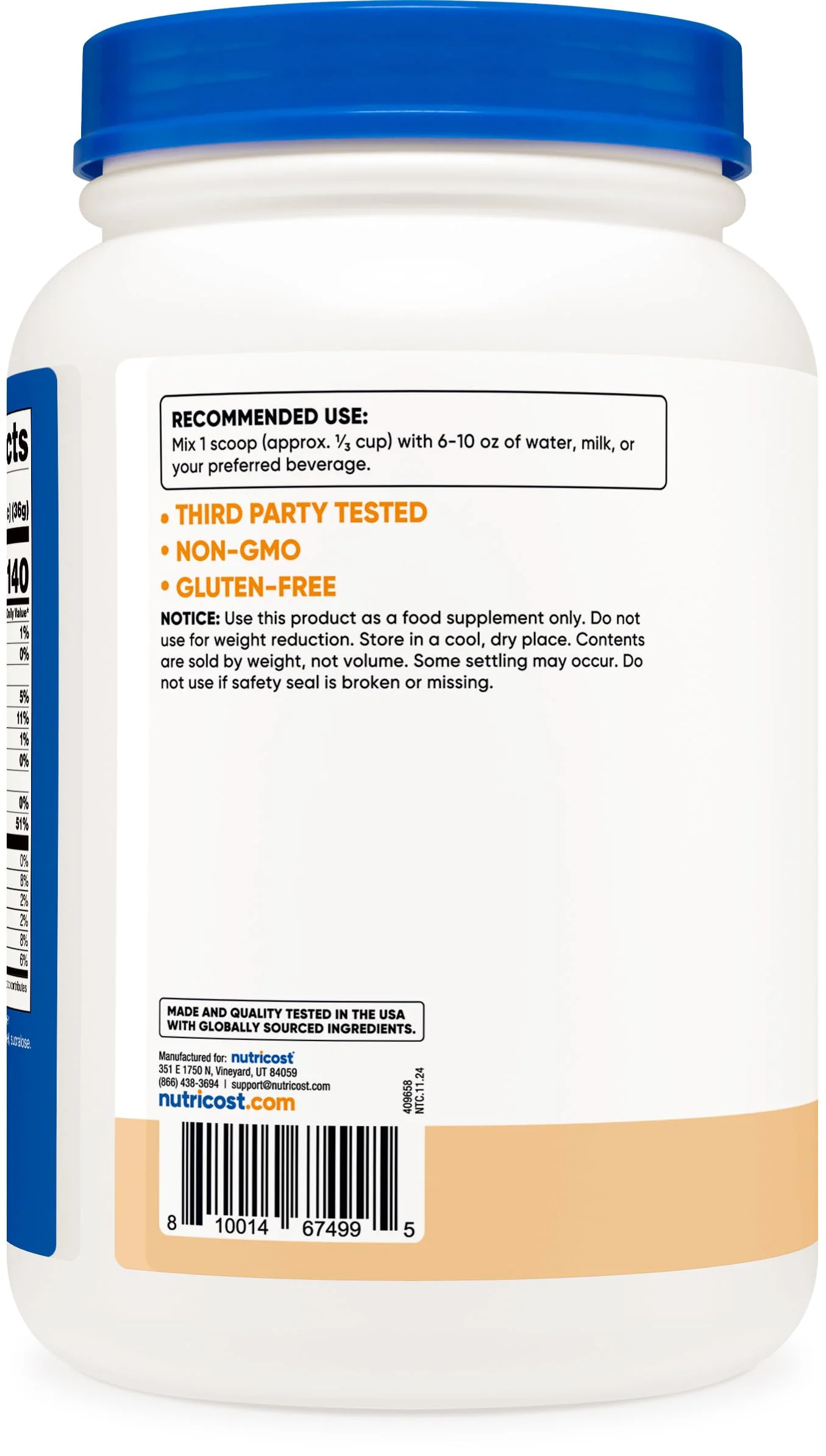 Nutricost Whey Protein Isolate Powder (Cake Batter, 2LBS) - Image 3