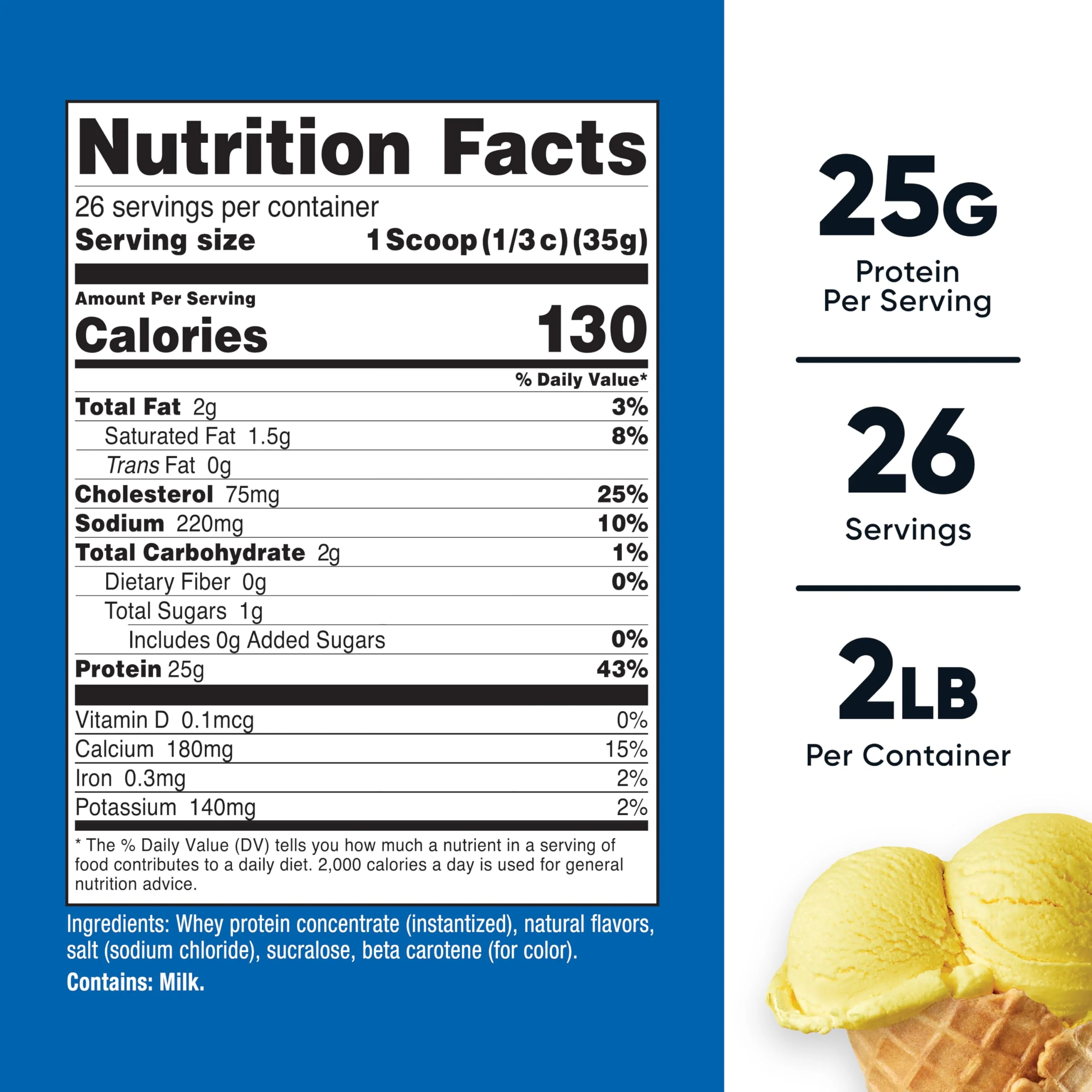 Nutricost Whey Protein Powder Pineapple (2 LBS) - Gluten-Free, GMO-Free, from Whey Protein Concentrate - Image 5