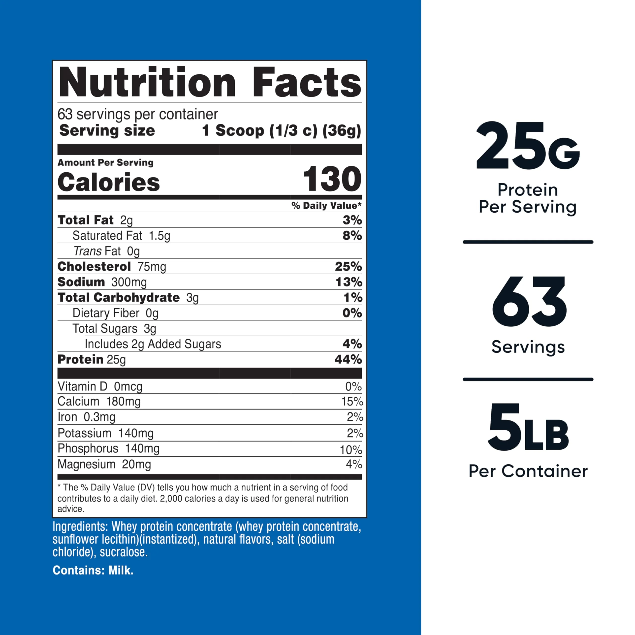 Nutricost Whey Protein Powder, Vanilla, 5 pounds - Whey Protein Concentrate - Image 5