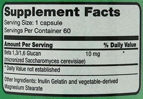 Nutritional Supply Corp Immunition NSC 100 Beta Glucan Extra Strength - 10 mg - 60 Capsules - Image 3