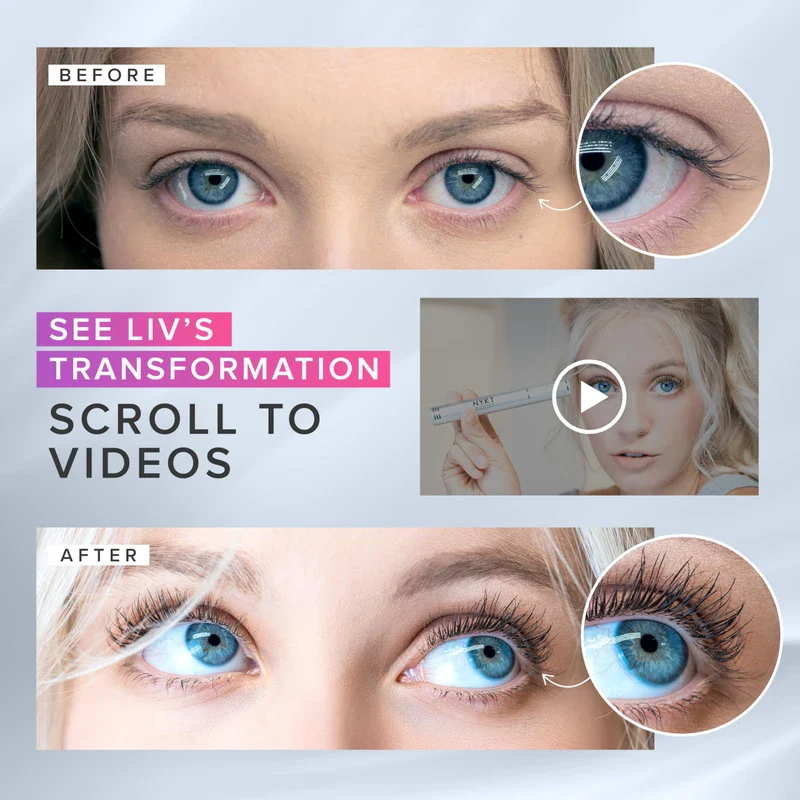 NYK1 CONCENTRATED Lash Serum For Eyelash Growth (3ml) LashForce Eyelash Serum To Grow Lashes Longer And Thicker Eyelash Growth Serum - Lash Growth Serum For Enhanced Eye Lash Serum Growth - Image 7
