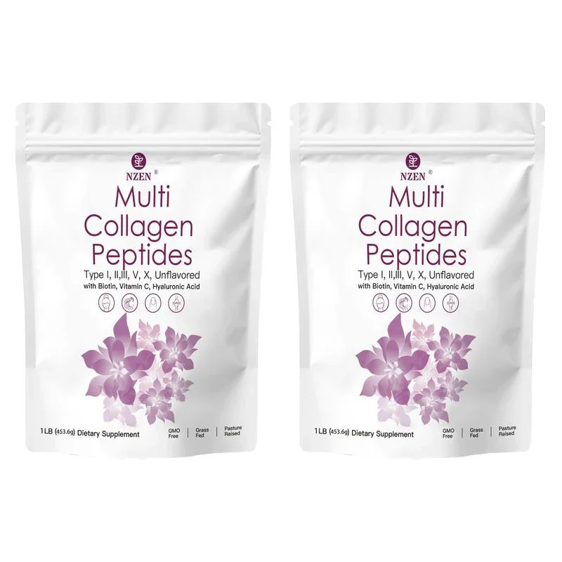 NZEN Muilti collagen peptides Healthcare Nail Edible Fitness Dietary Healthy Supplement - Specification: 1PC-1LB - Image 3