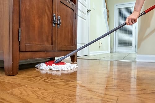 O-Cedar EasyWring Microfiber Spin Mop & Bucket Floor Cleaning System + 2 Extra Refills, Red/Gray - Image 10