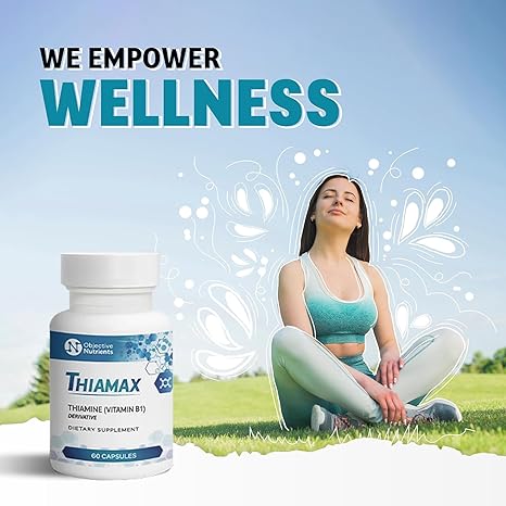 Objective Nutrients Thiamax Vitamin B1 (Thiamine TTFD) Capsules, No Fillers or Flow Agents, 100mg, 60 Count - Image 6