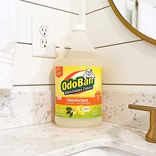 OdoBan Ready-to-Use Disinfectant and Odor Eliminator, Made in the USA, Citrus Scent, Set of 2, 32 oz Spray and 1 Gallon Concentrate - Image 4
