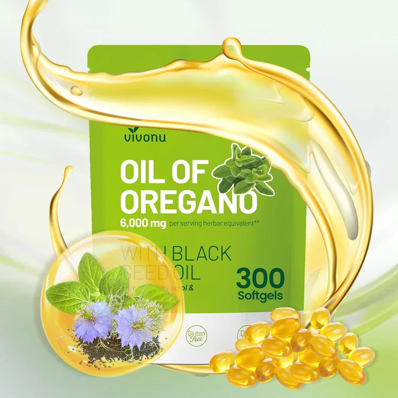 Oil of Oregano Softgels Vivonu | Capsules | Non-GMO | Gluten Free Formula