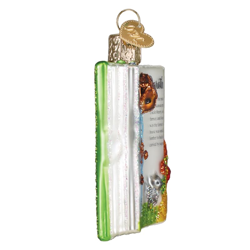 Old World Christmas The Wonderful Wizard of Oz Book Glass Blown Ornament for Holiday Tree, Handcrafted Holiday Decoration, Book Collection - Image 2