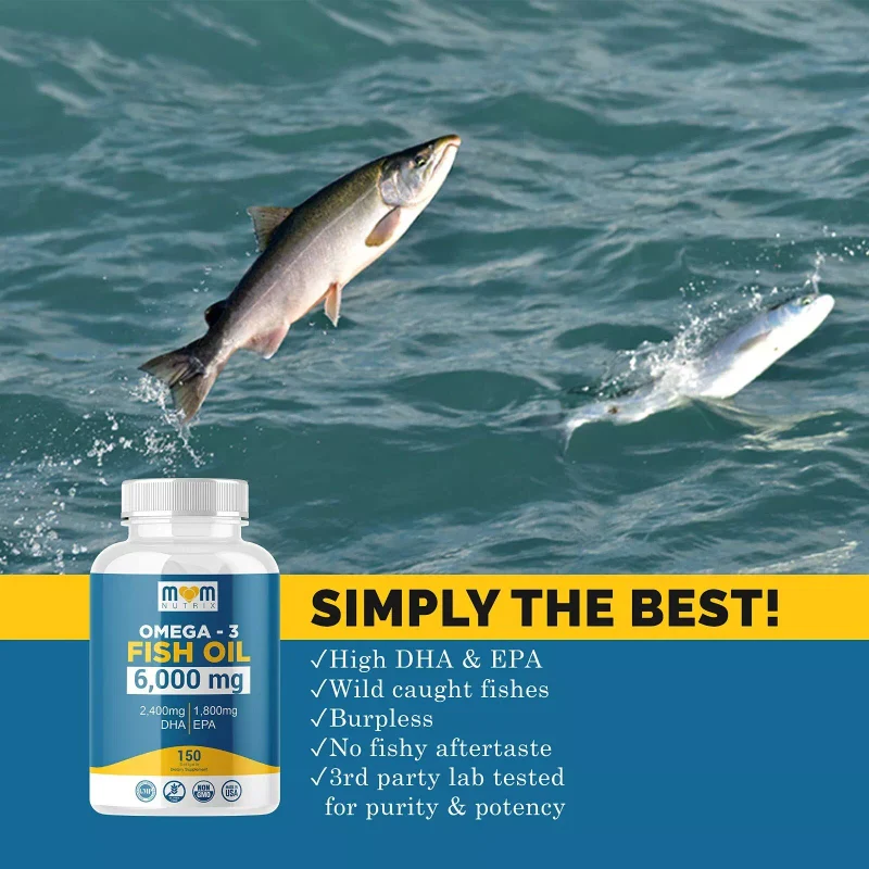Omega 3 Fish Oil with Maximum EPA DHA - 150 Softgels - Made in The USA - Image 3