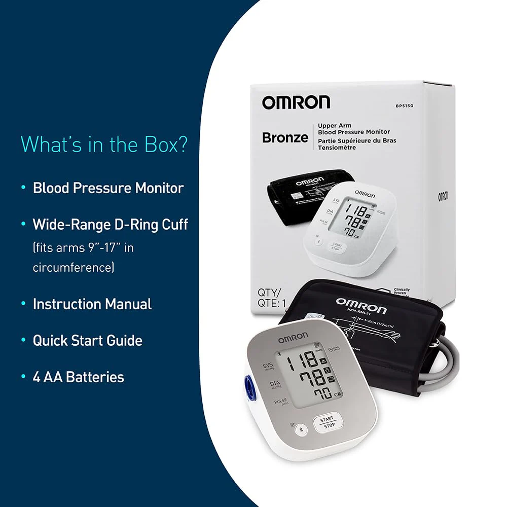 OMRON Bronze Upper Arm Blood Pressure Monitor - Clinically Validated Blood Pressure Arm Cuff - Use OMRON Connect App for Unlimited Free Measurements - Image 3