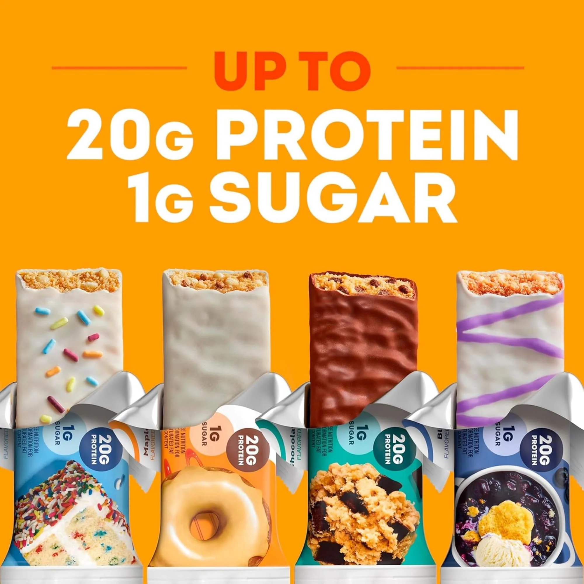 ONE Protein Bars, Blueberry Cobbler, Gluten Free with 20g Protein and 1g Sugar, Pantry Staples, 2.12 oz (12 Count) - Image 2