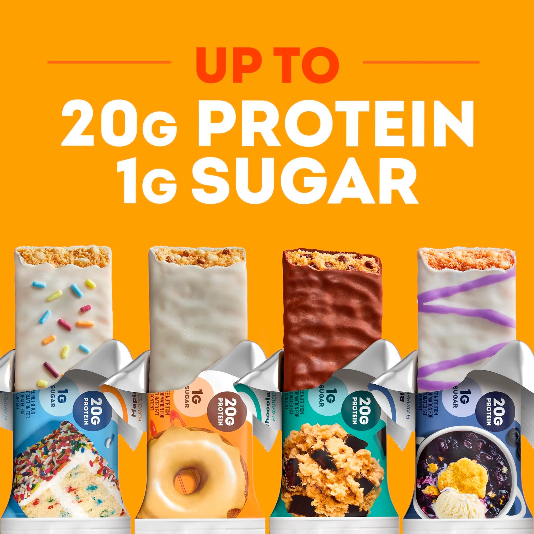 ONE Protein Bars, Cinnamon Roll, Gluten Free with 20g Protein and 1g Sugar, Pantry Staples, 2.12 oz (12 Count), Packaging May Vary - Image 2
