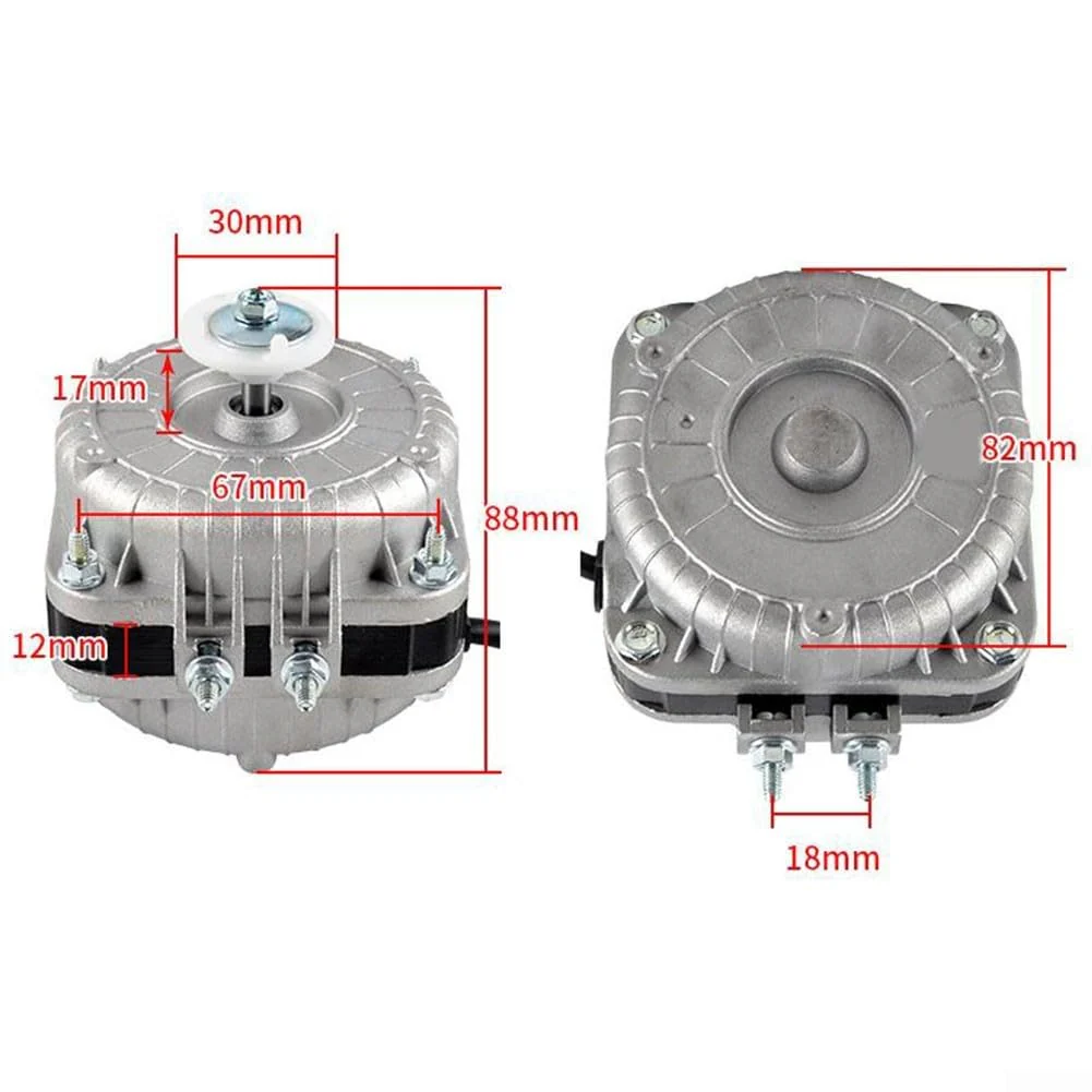 Oniissy 25W/35W/60W Refrigeration Condenser Fan Motor Freezer Refrigerator Fan Motor, Refrigerator and Freezer Compatible Condenser Fan Motor, 25W 35W 60W Refrigerator Freezer Fan Motor(25W) - Image 3