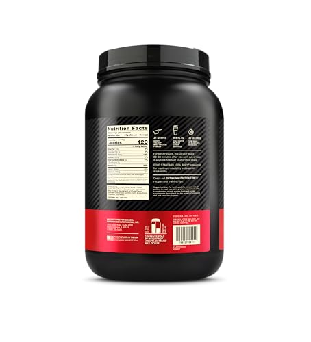 Optimum Nutrition Gold Standard 100% Whey Protein Powder, French Vanilla Creme, 2 Pound (Packaging May Vary) - Image 2
