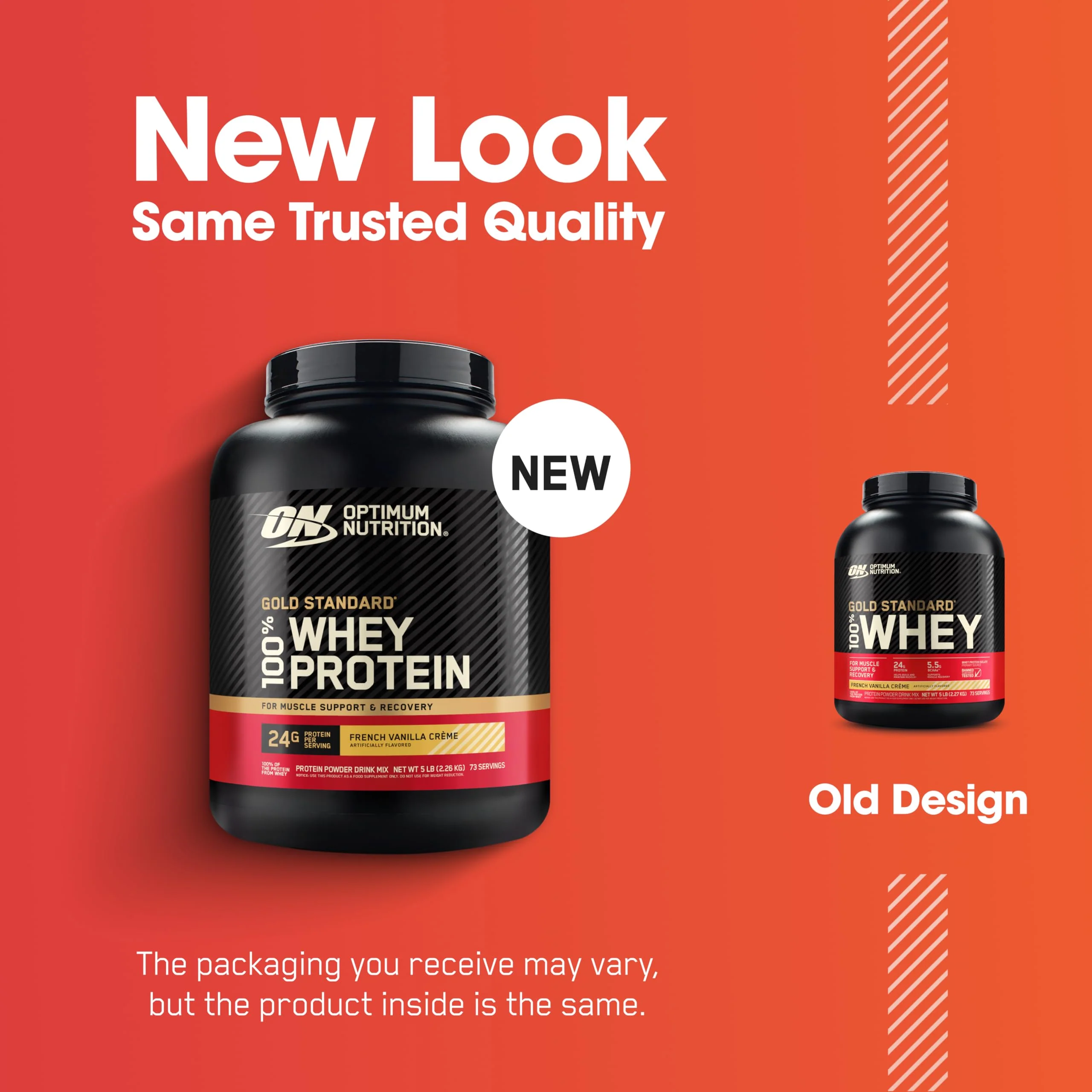 Optimum Nutrition Gold Standard 100% Whey Protein Powder, French Vanilla Crème, 5 Pound (Packaging May Vary) - Image 12