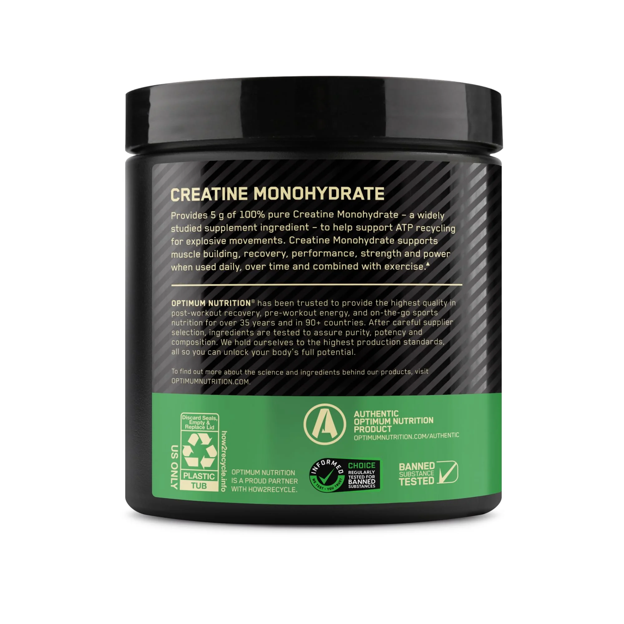 Optimum Nutrition Micronized Creatine Monohydrate Powder, Blueberry Lemonade Creatine, 60 Servings, 360 Grams (Packaging May Vary) - Image 3