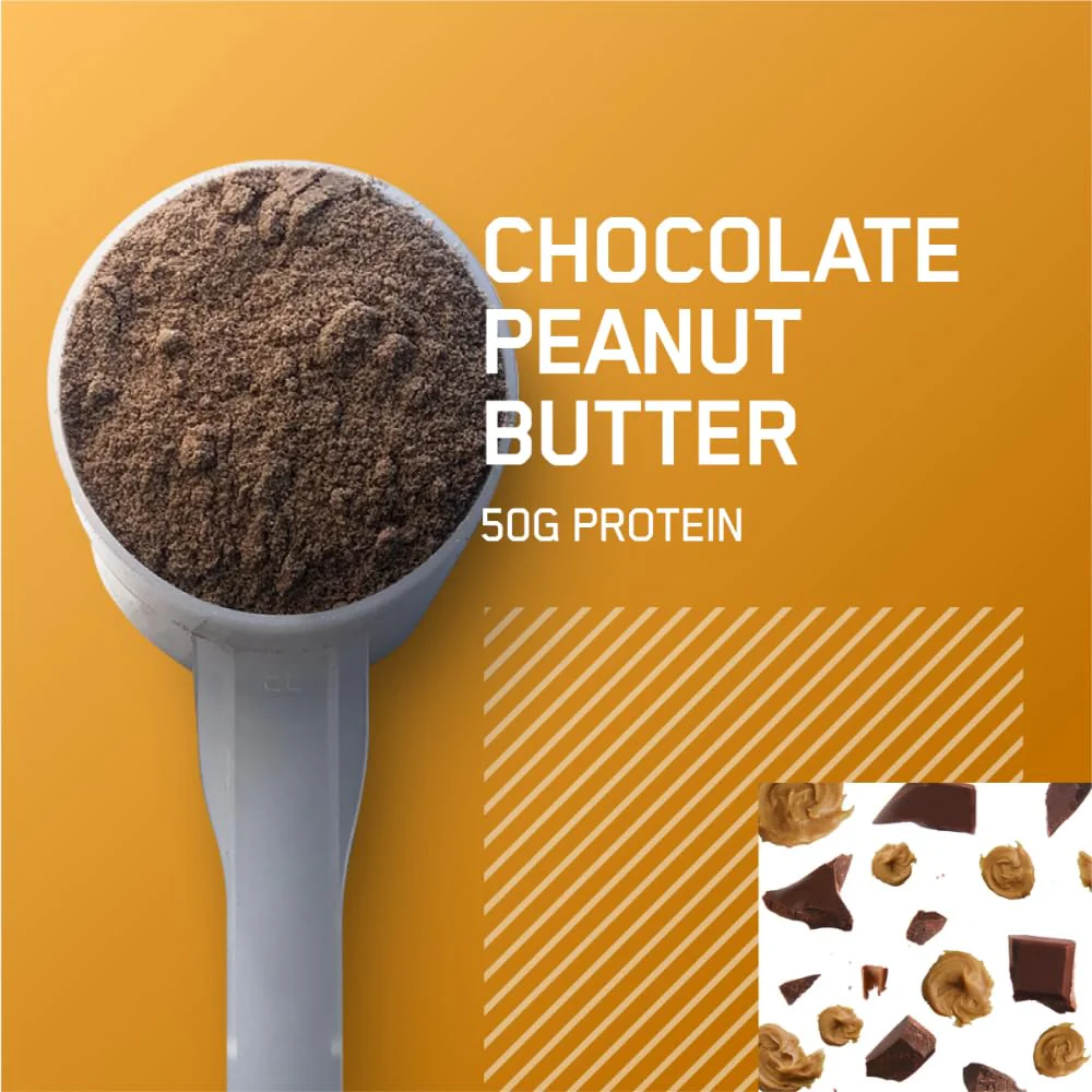 Optimum Nutrition Serious Mass, Weight Gainer Protein Powder, Mass Gainer, Vitamin C and Zinc for Immune Support, Creatine, Chocolate Peanut Butter, 6 Pound (Packaging May Vary) - Image 9