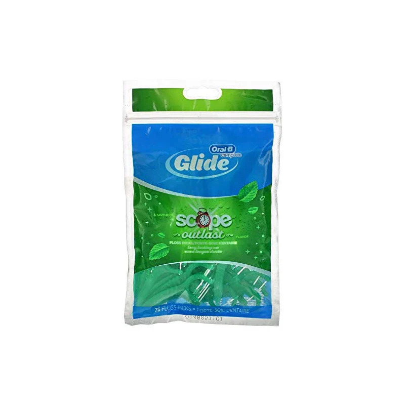 Oral-B Glide Complete Plus Scope Outlast Floss Picks, 3 Picks/Packet, 72 Count - 216 Floss Picks Total - Image 2