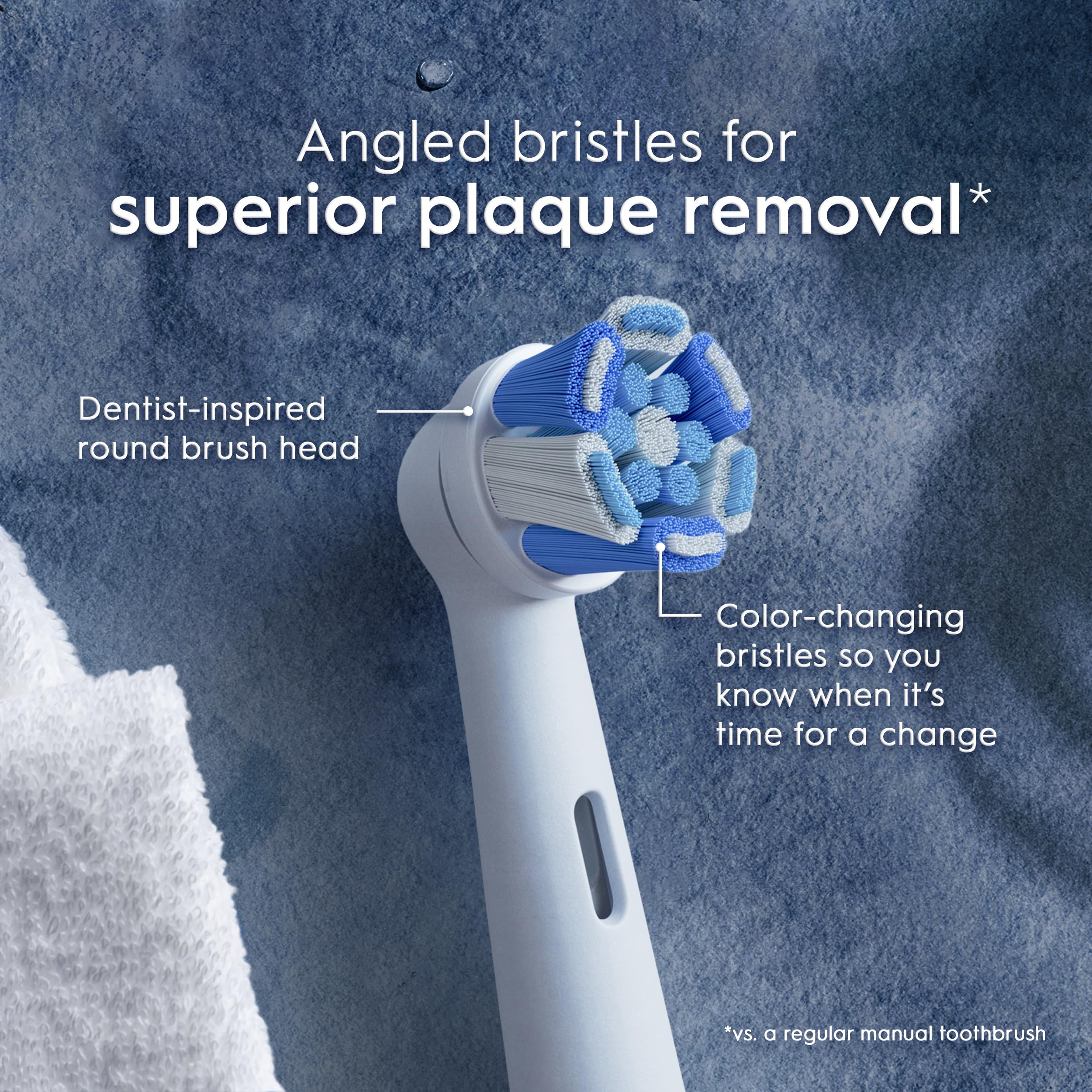 Oral-B iO Series Ultimate Clean Electric Toothbrush Replacement Brush Heads for an Oral-B Electric Toothbrush, 2 count, White - Image 7