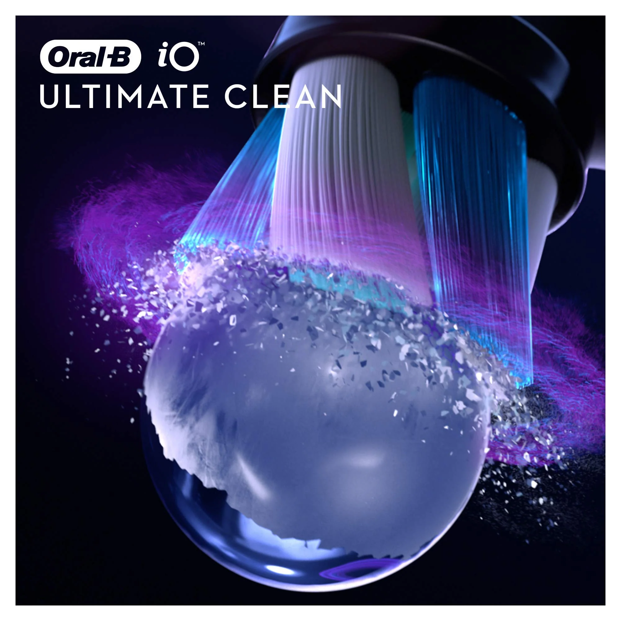 Oral-B iO Ultimate Clean Electric Toothbrush Head, Twisted & Angled Bristles for Deeper Plaque Removal, Pack of 4, Suitable for Mailbox, Black - Image 7