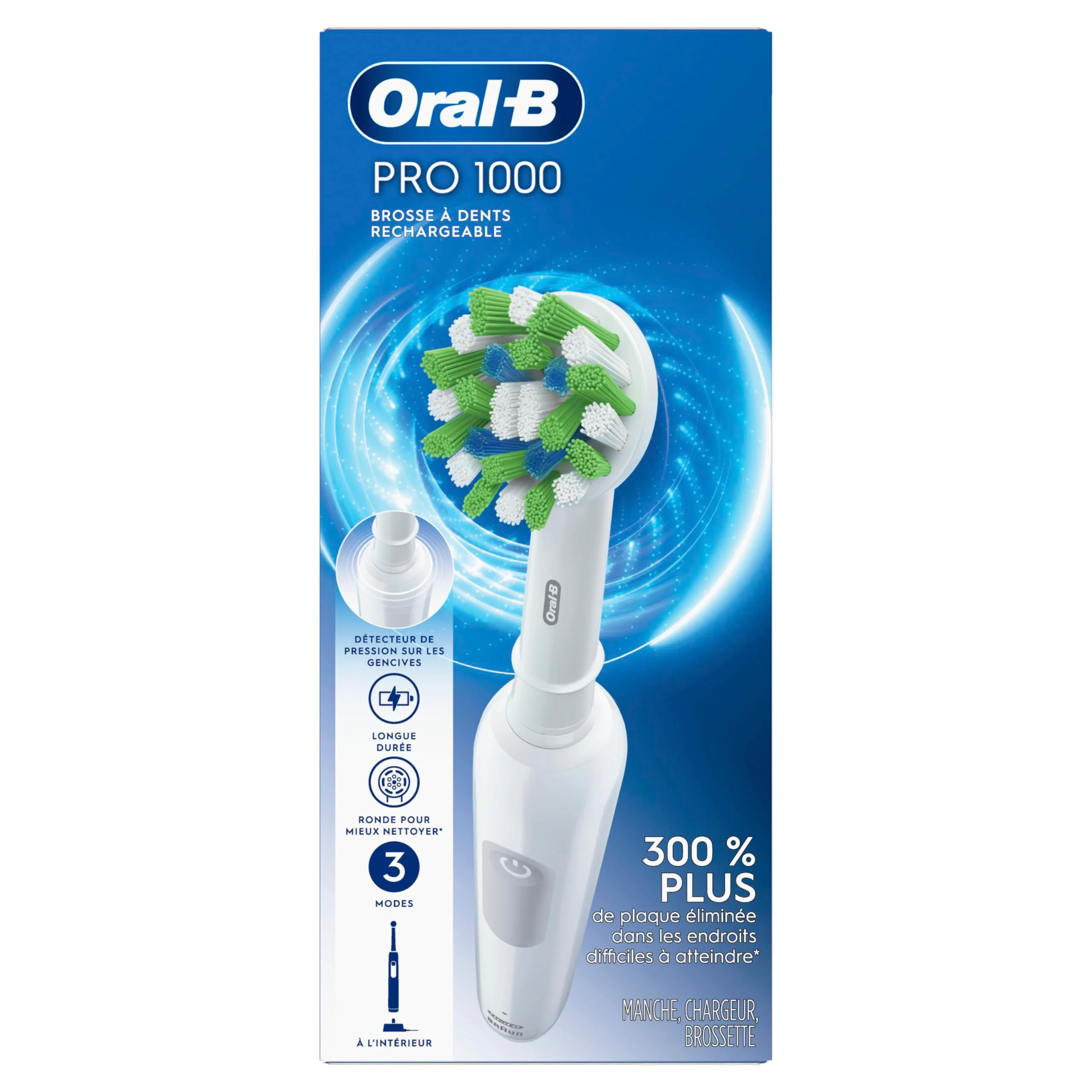 Oral-B Pro 1000 Rechargeable Electric Toothbrush, White - Image 2