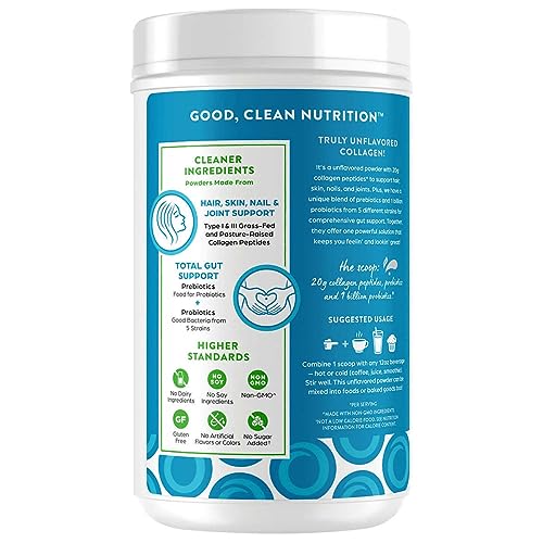 Orgain Collagen Peptides + Probiotics, Unflavored, 1.6 lbs - Image 4