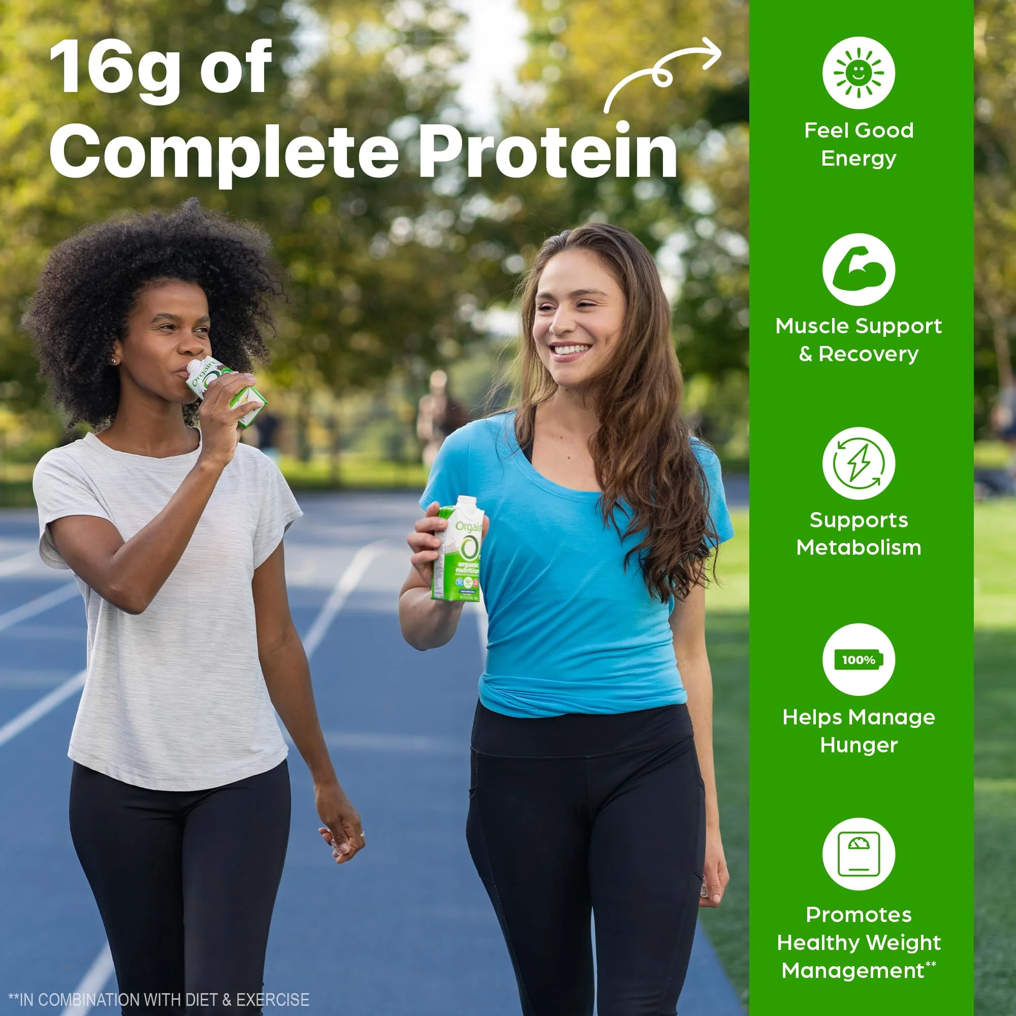 Orgain Organic Nutritional Protein Shake, Creamy Chocolate Fudge - 16g Grass Fed Whey Protein, Meal Replacement, 20 Vitamins & Minerals, Fruits & Vegetables, Gluten Free, Non-GMO, 11 Fl Oz (12 Pack) - Image 4