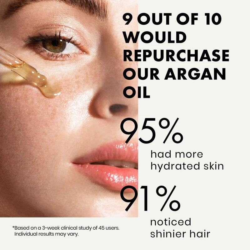 ORGANIC Argan Oil - 100% Pure/Unrefined/Extra-Virgin/Vegan - HAND-HARVESTED & COLD PRESSED in Morocco - Perfect for Skin/Hair/Nails/Face/Body - GMP-Certified/Dermatologist Approved - Image 2