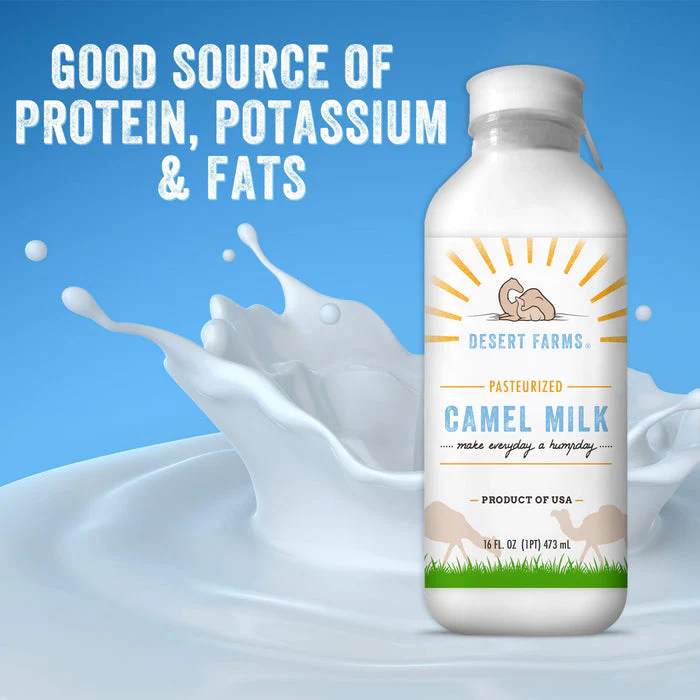 DESERT FARMS Organic Fresh Frozen Camel Milk - Fresh Flavor with Health Benefits - Pure & Natural Grade A -Allergen Free Milk from Healthy Camels in Midwest - Made In The USA [6 Pack] - Image 3