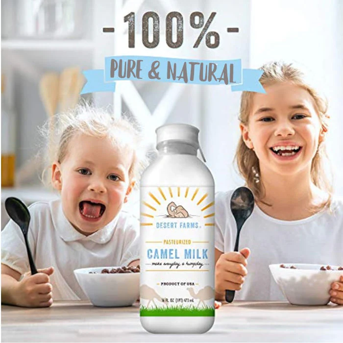 DESERT FARMS Organic Fresh Frozen Camel Milk - Fresh Flavor with Health Benefits - Pure & Natural Grade A -Allergen Free Milk from Healthy Camels in Midwest - Made In The USA [6 Pack] - Image 6