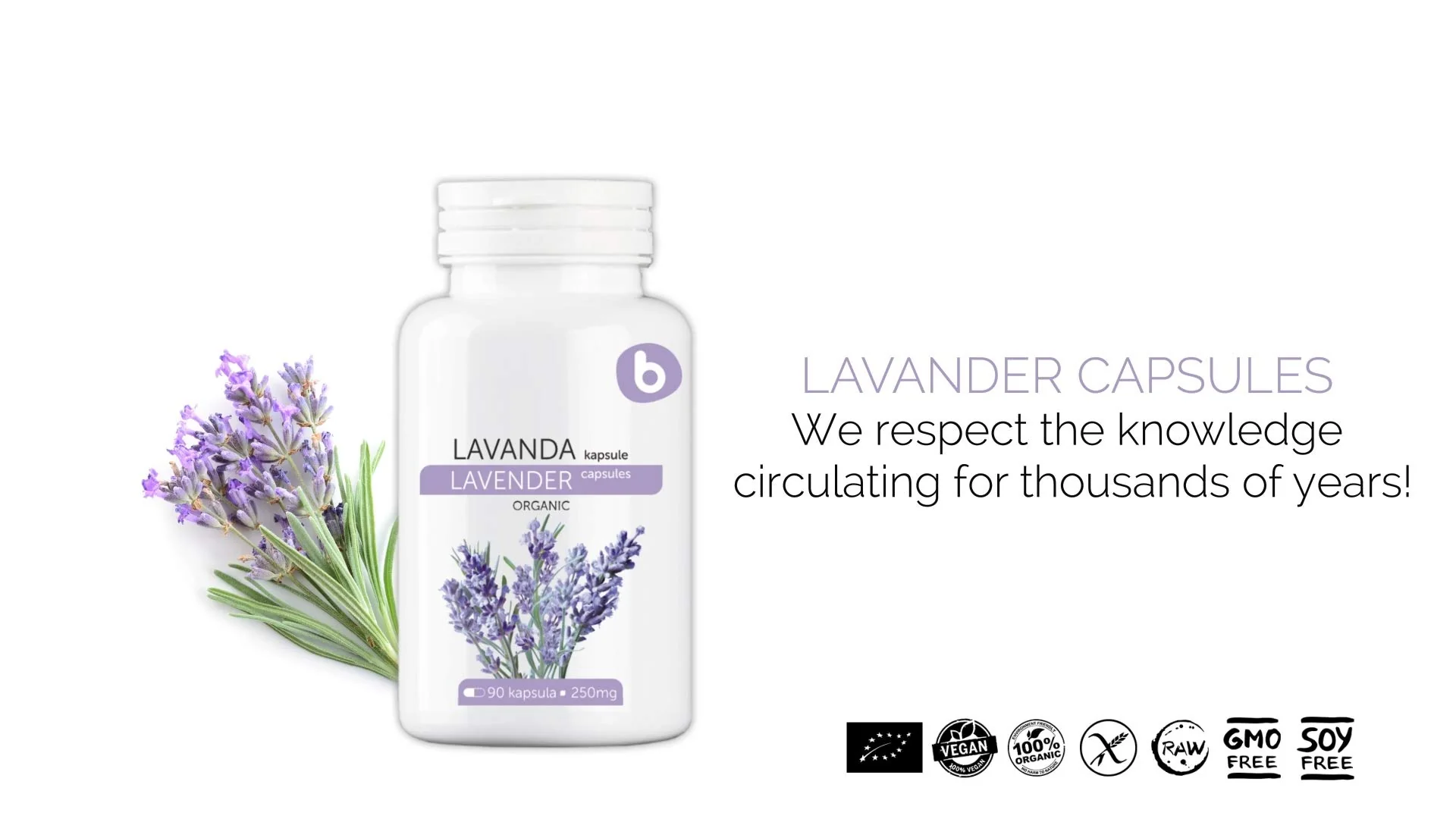 Organic Lavender Capsules - Lavender Pills for Relaxation and Balance - Supports Calm Mind and Body - Natural Supplement - Non-GMO, Gluten-Free – 90 Vegan Capsules - Image 6