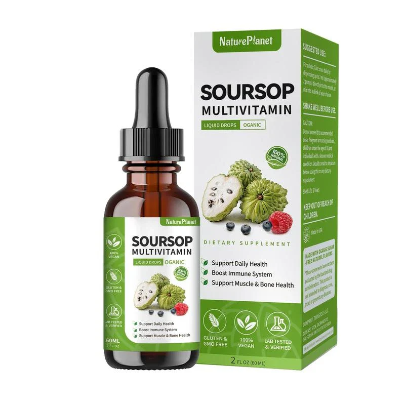 Organic Soursop Multivitamin Liquid Drops supplement - Herbal Supplement - Image 4