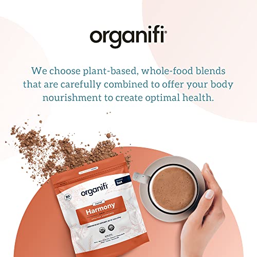 Organifi Harmony - Hormone Support - Eases PMS Symptoms - Energizes You - Regulates Menstrual Cycle - Best Served Hot - Gluten Free and Vegan Cacao Powder, 30 Servings - Image 2