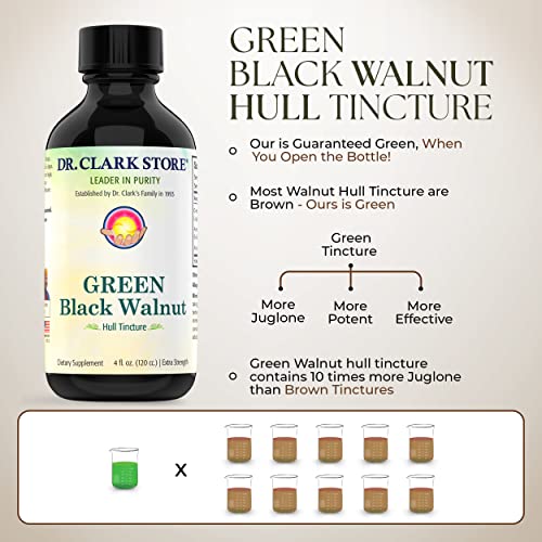 Original Green Black Walnut Hull Tincture (Extra Strength) by Dr. Hulda Clark, 4 oz - Image 6