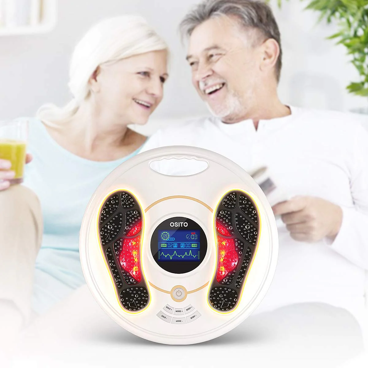 OSITO EMS Foot Circulation Device- FSA HSA Store Eligible, Foot & Leg Massager Stimulator-Reducing Legs, Feet Aches and Pains with Increased Circulation - Image 4