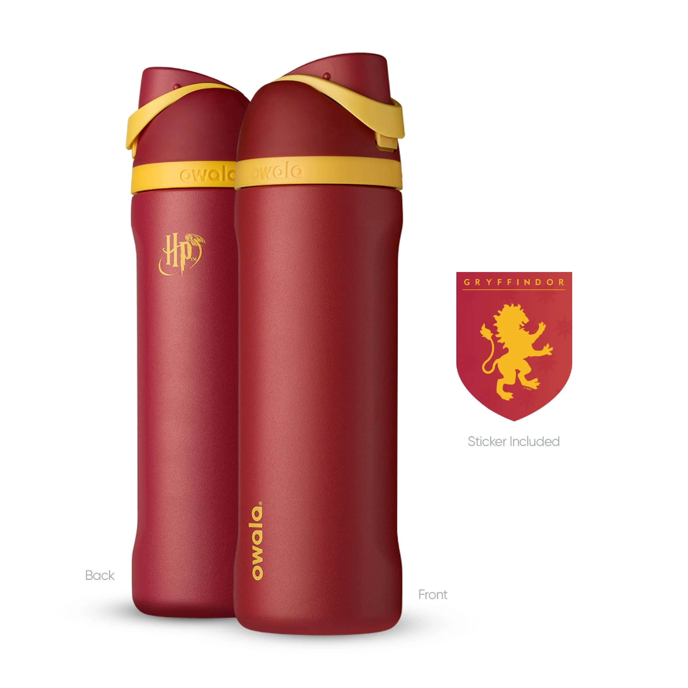 Owala Harry Potter FreeSip Insulated Stainless Steel Water Bottle with Straw, BPA-Free Sports Water Bottle, Great for Travel, 24 Oz, Gryffindor - Image 2