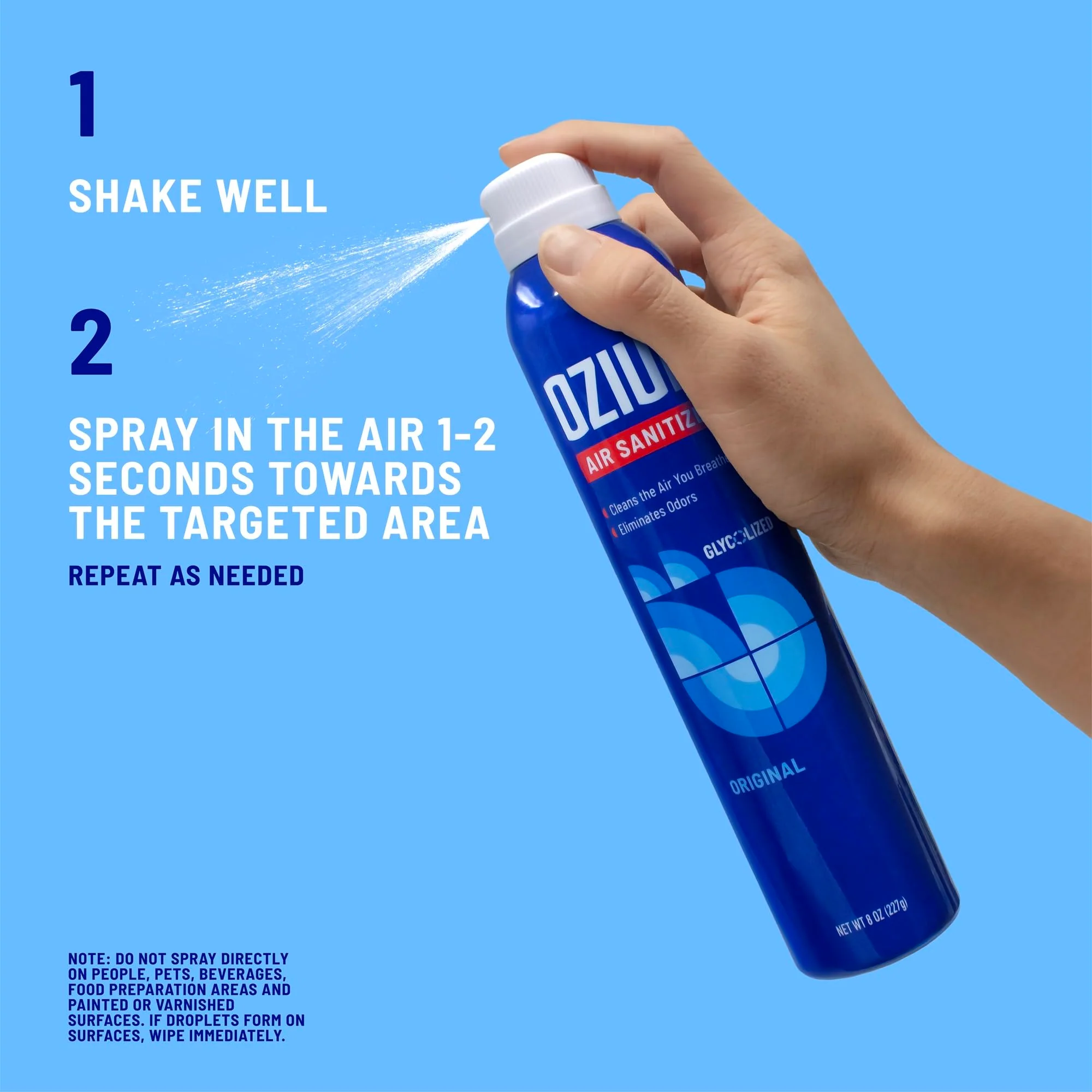 Ozium 8 Oz. Air Sanitizer & Odor Eliminator for Homes, Cars, Offices and More, Vanilla Scent, Pack of 6 - Image 4