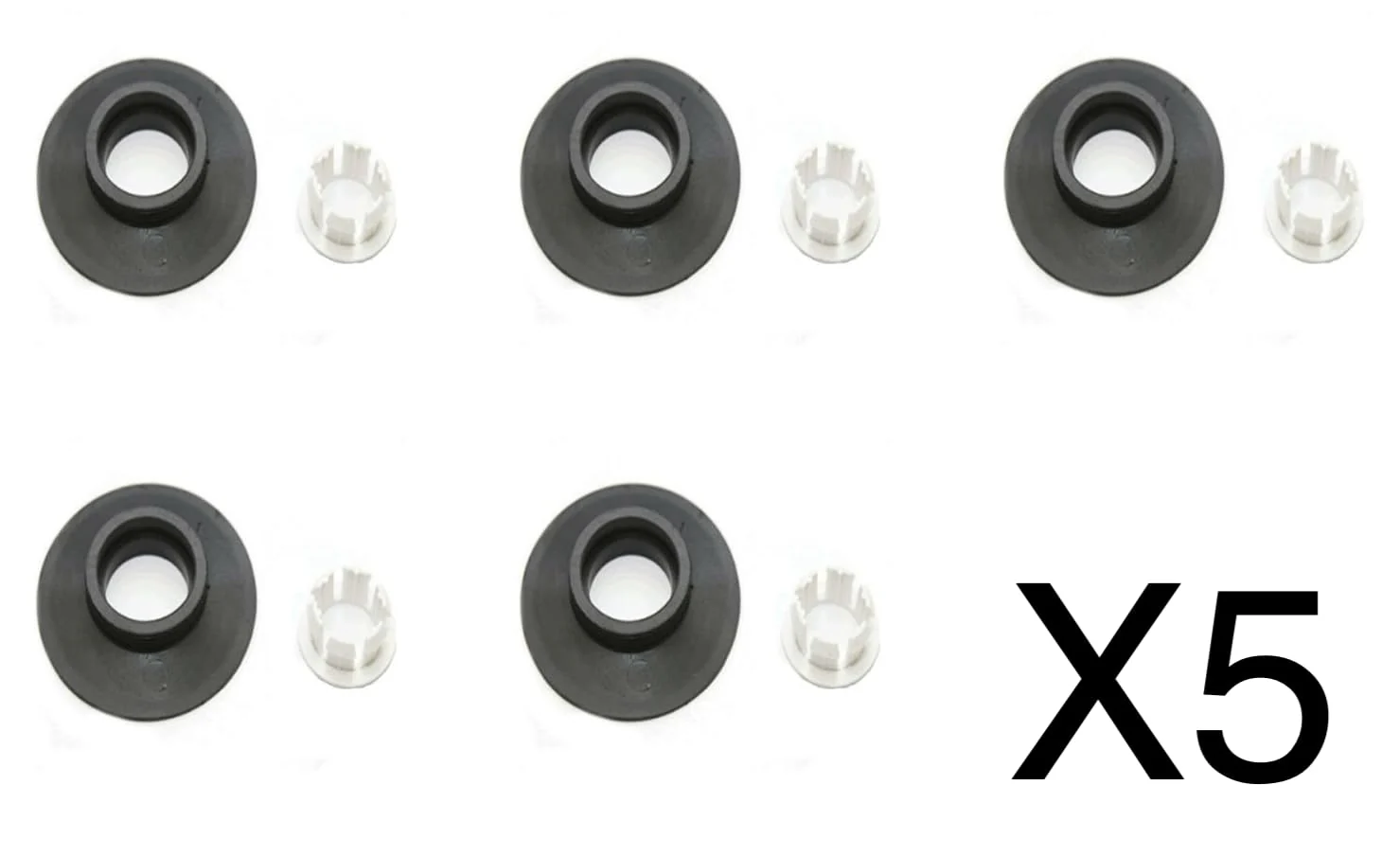 Pack of 5X Replacement Flush Valve Seal & Clips for Ideal Standard Armitage Shanks Flush Valves SV01967 - Image 3